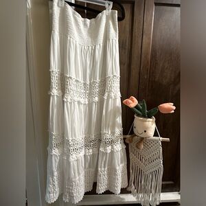 Rachel Zoe- L white dress with slip underneath